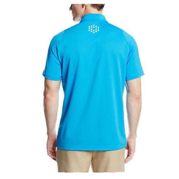 PUMA Golf Rickie Fowler Mens DOU SWING Graphic Stripe Polo Shirt - Picture 2 of 6